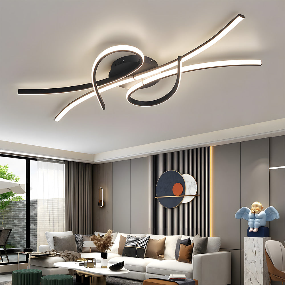 Unique Creative Musical Notes LED Ceiling Lamp
