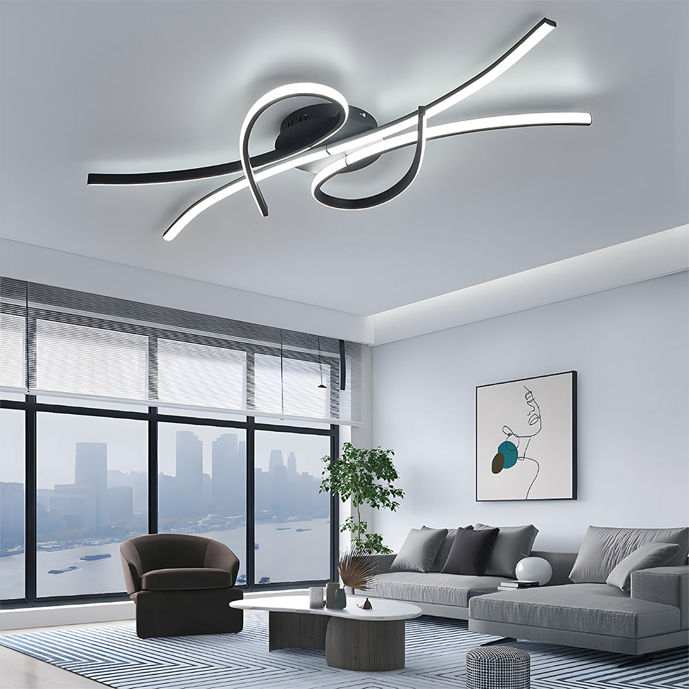 Unique Creative Musical Notes LED Ceiling Lamp