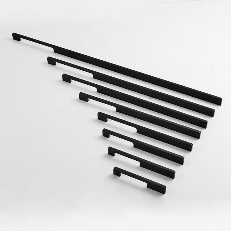 Solid Brass Modern Slimline Gold Unique Cabinet Pulls and Drawer Handles