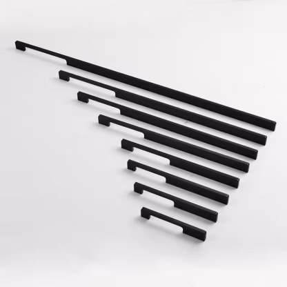 Solid Brass Modern Slimline Gold Unique Cabinet Pulls and Drawer Handles