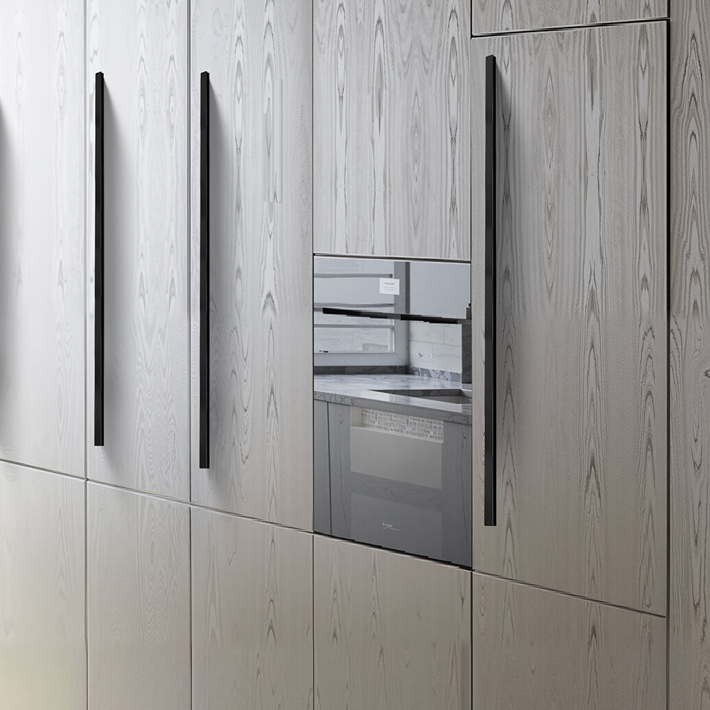 Modern Matte Black Aluminum Alloy Cabinet Pulls