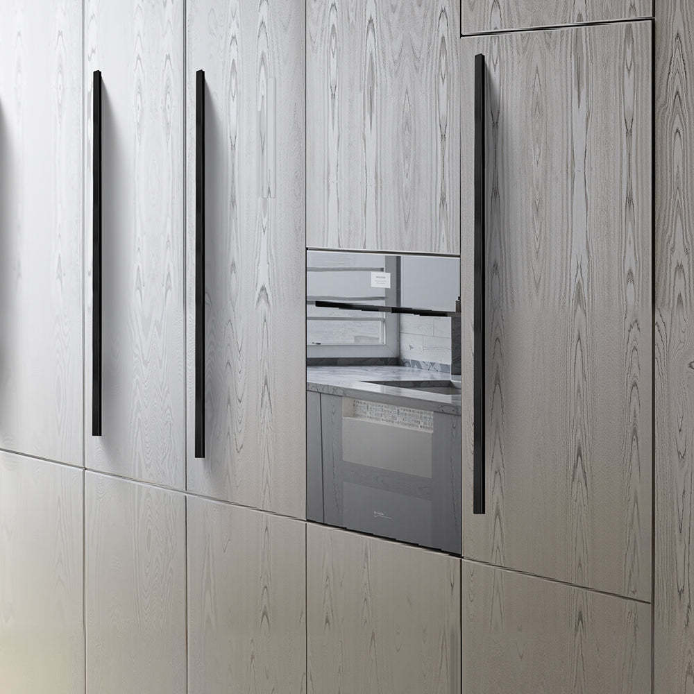 Modern Matte Black Aluminum Alloy Cabinet Pulls