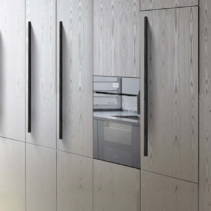 Modern Matte Black Aluminum Alloy Cabinet Pulls