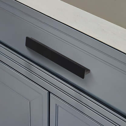 Modern Matte Black Aluminum Alloy Cabinet Pulls