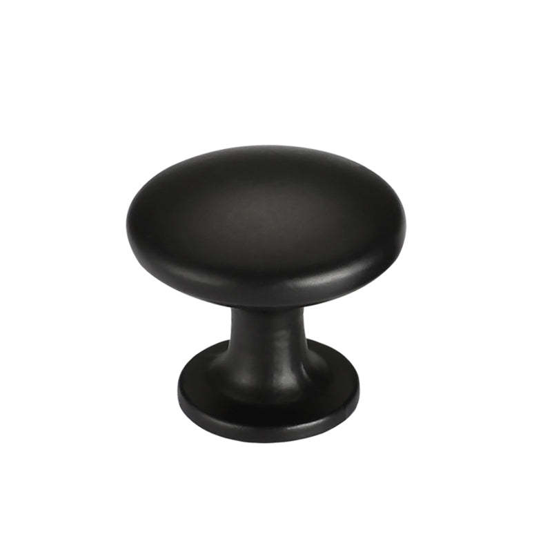 30 Pack Modern Round Black Drawer Knobs For Kitchen Cabinets(LS6050BK) -Homdiy