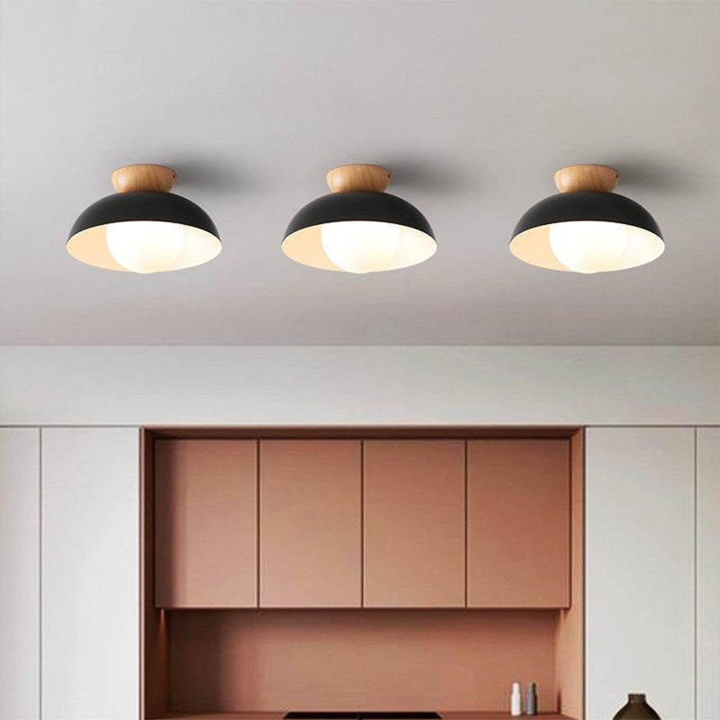 Homdiy Pendant Light Modern Black and White Pendant Lamp