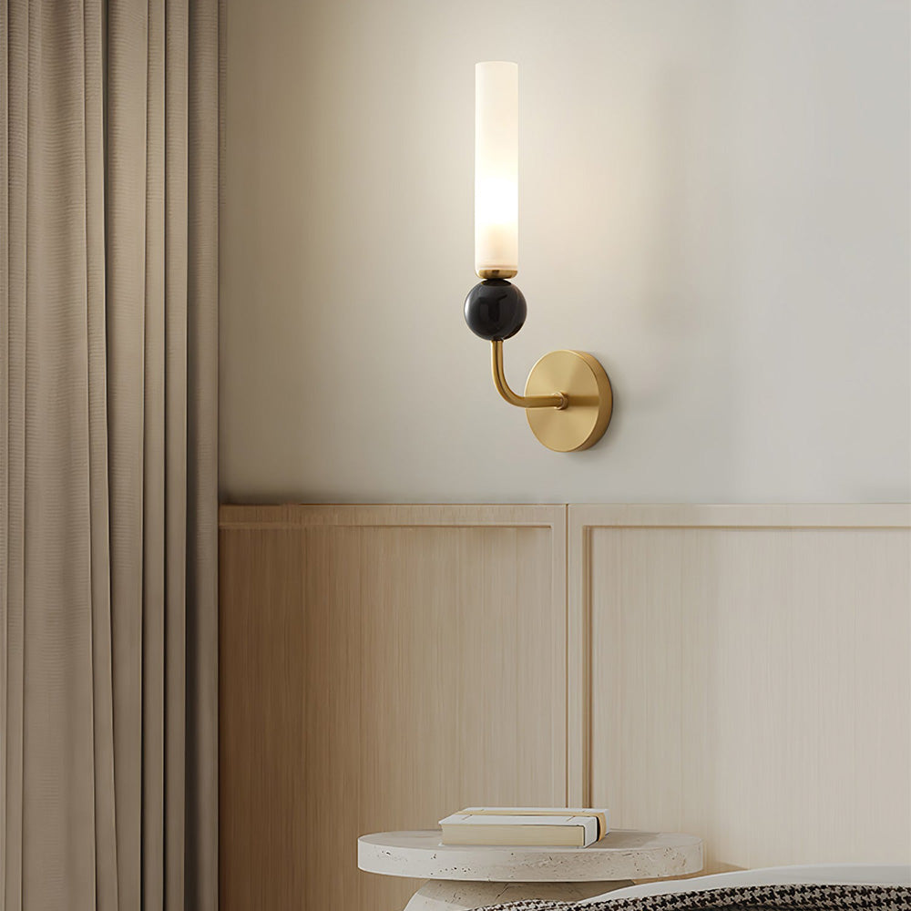 Natural Marble Long Pole Aisle Wall Light -Homdiy