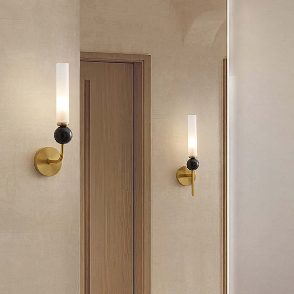 Natural Marble Long Pole Aisle Wall Light -Homdiy
