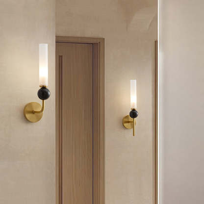 Natural Marble Long Pole Aisle Wall Light -Homdiy