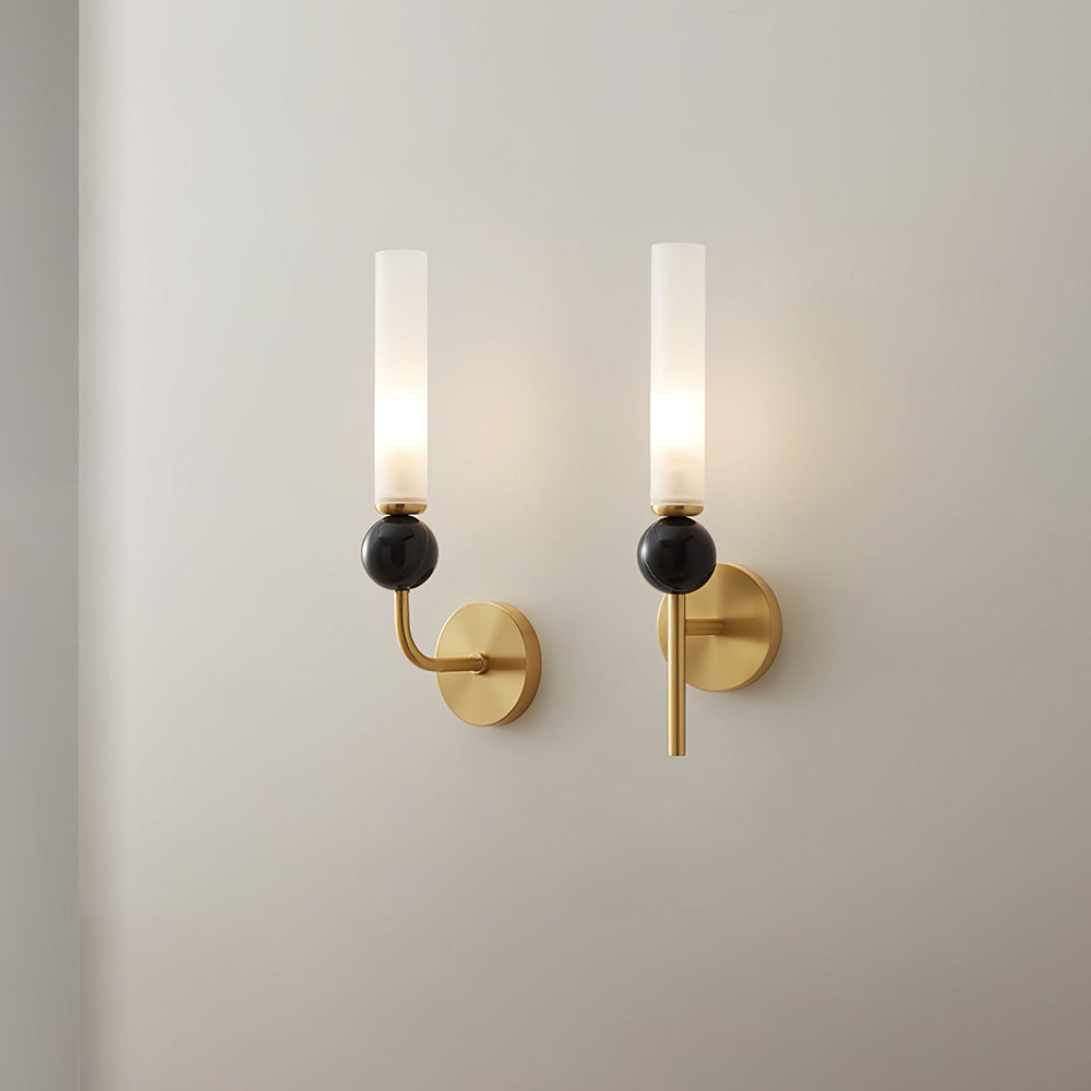 Natural Marble Long Pole Aisle Wall Light -Homdiy