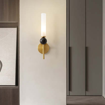 Natural Marble Long Pole Aisle Wall Light -Homdiy