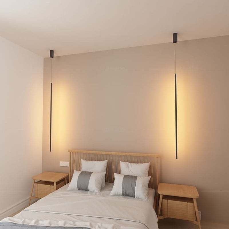 Minimalist Aluminum Long LED Pendant Light -Homdiy