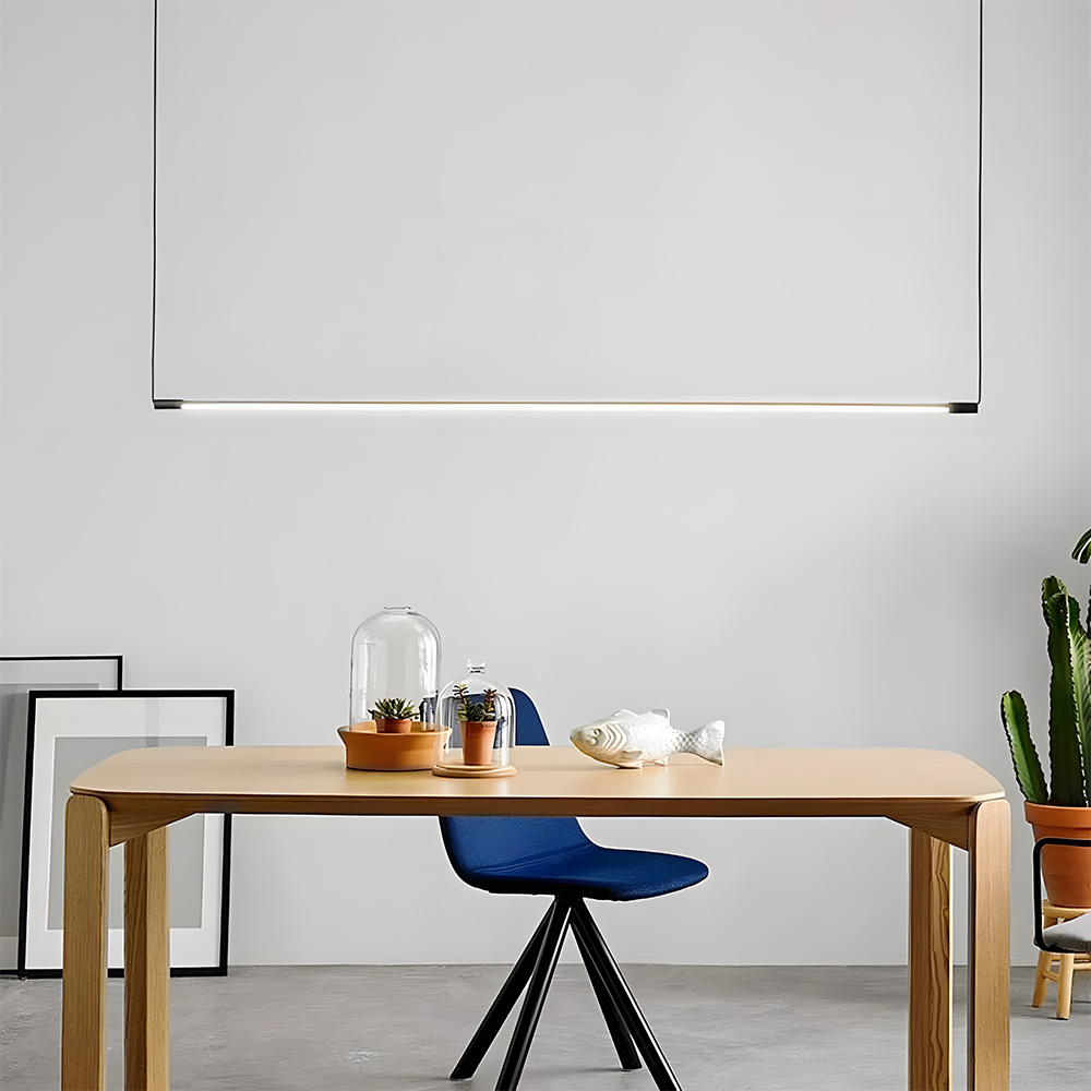 Minimalist Linear LED Pendant Light For Kitchen Island