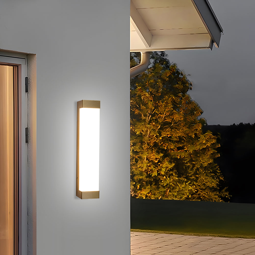 Led wall light for outdoor-simple acrylic, white black | Lampsmodern UK