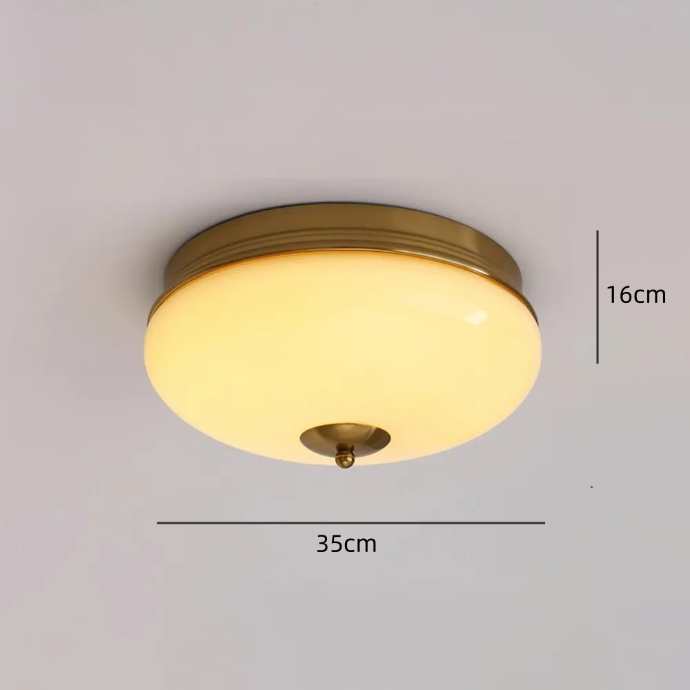 French Cream LED Hallway Gold Ceiling Lights