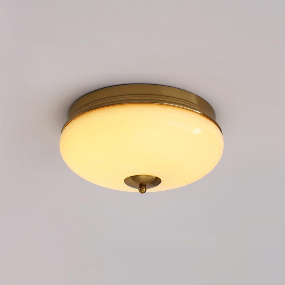 French Cream LED Hallway Gold Ceiling Lights