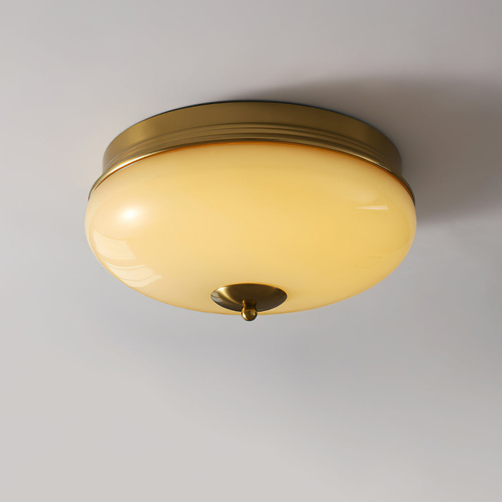 French Cream LED Hallway Gold Ceiling Lights