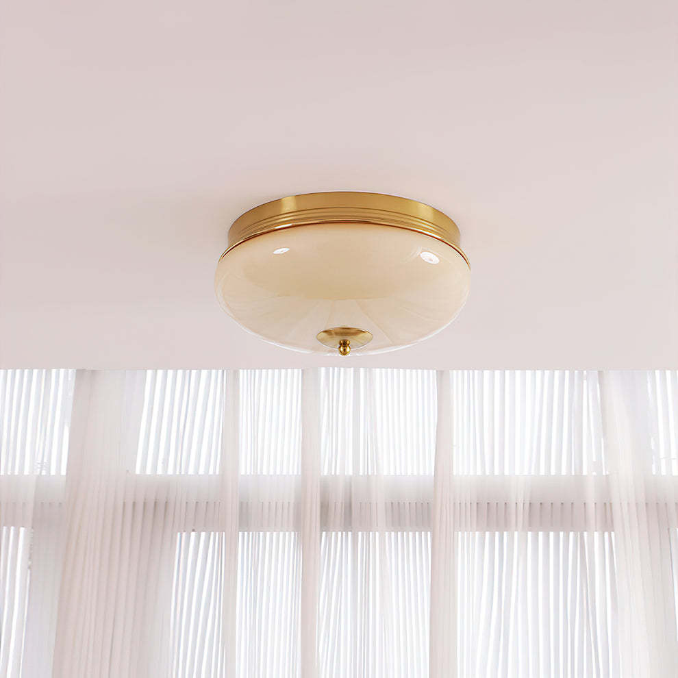 Homdiy Ceiling Light French Cream LED Hallway Flush Mount Ceiling Lights