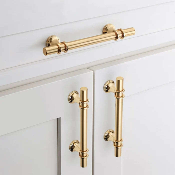 Luxurious Zinc Alloy Europe Style Golden Drawer Pulls and Cabinet Knobs -Homdiy