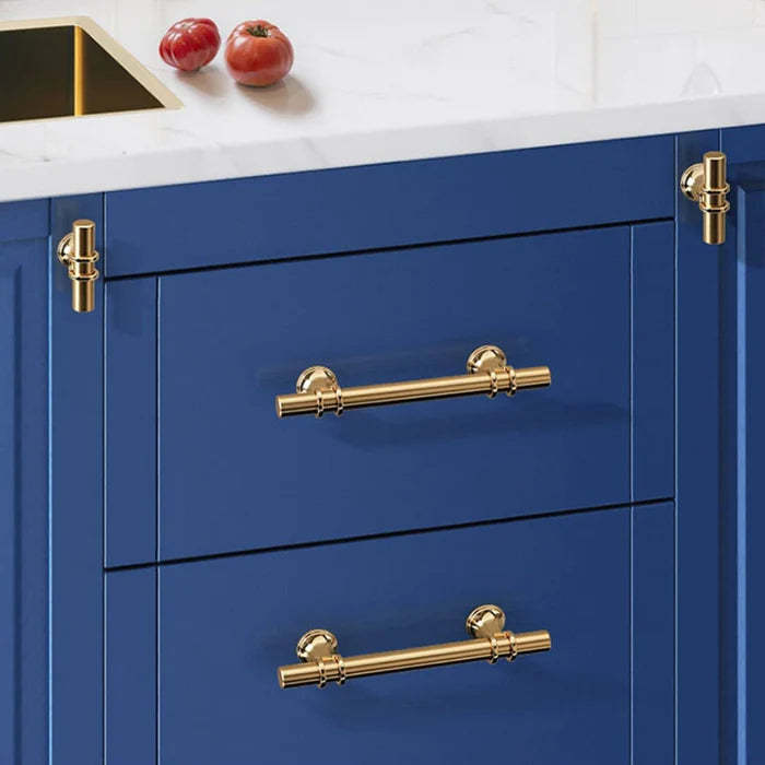 Luxurious Zinc Alloy Europe Style Golden Drawer Pulls and Cabinet Knobs -Homdiy