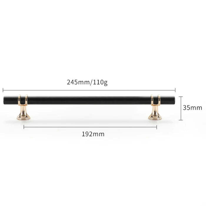 Black Zinc Alloy Drawer Pulls -Homdiy