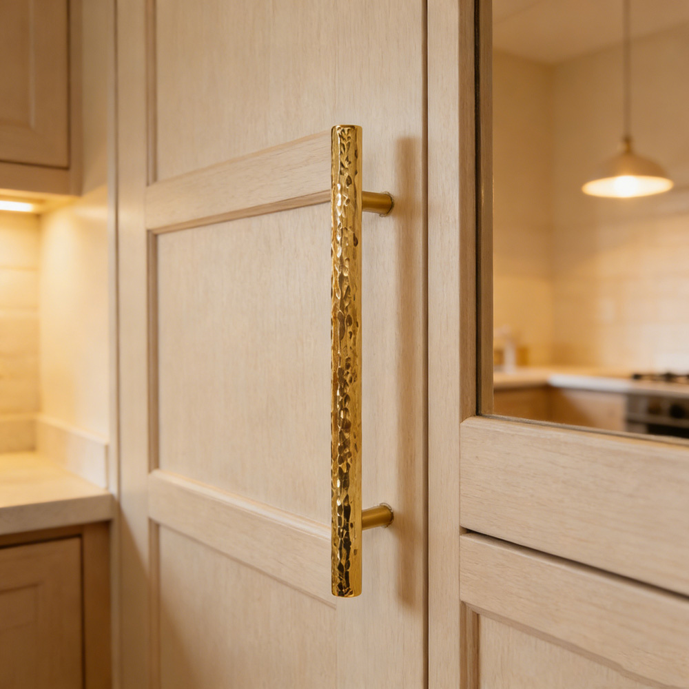 Luxury Solid Golden Round Brass Drawer Wardrobe And Door Handle