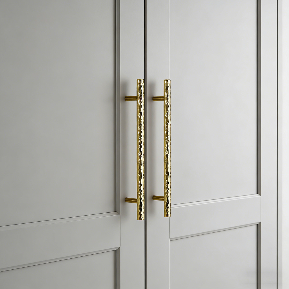 Luxury Solid Golden Round Brass Drawer Wardrobe And Door Handle