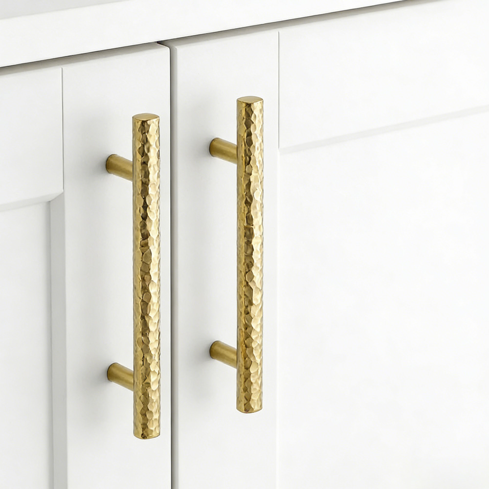 Luxury Solid Golden Round Brass Drawer Wardrobe And Door Handle