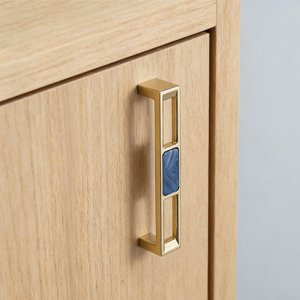 Luxury Unique Colorful Marble Shell Cabinet Handles for Children’s Room