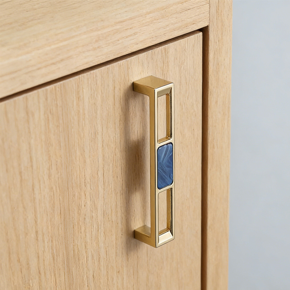 Luxury Unique Colorful Marble Shell Cabinet Handles for Children’s Room