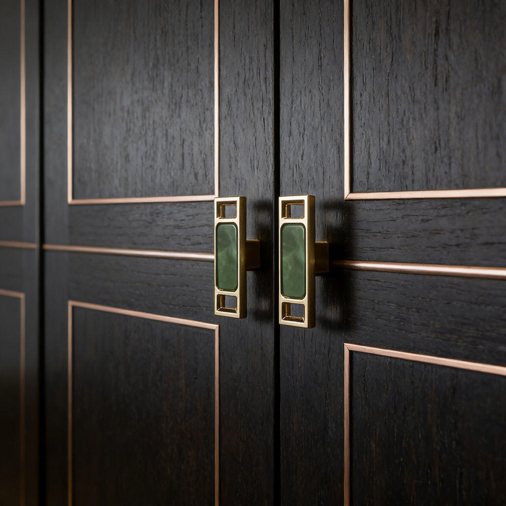 Luxury Unique Colorful Marble Shell Cabinet Handles for Children’s Room