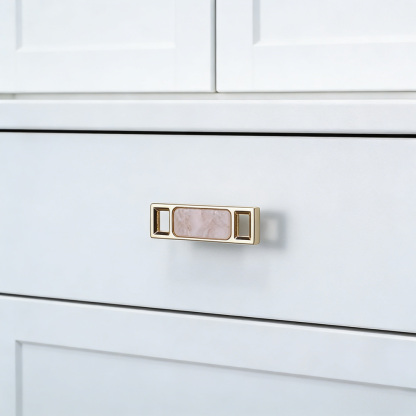 Luxury Unique Colorful Marble Shell Cabinet Handles for Children’s Room