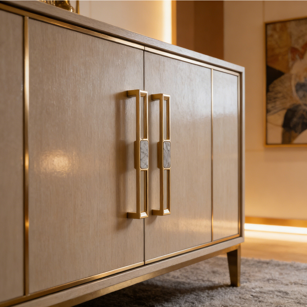 Luxury Unique Colorful Marble Shell Cabinet Handles for Children’s Room