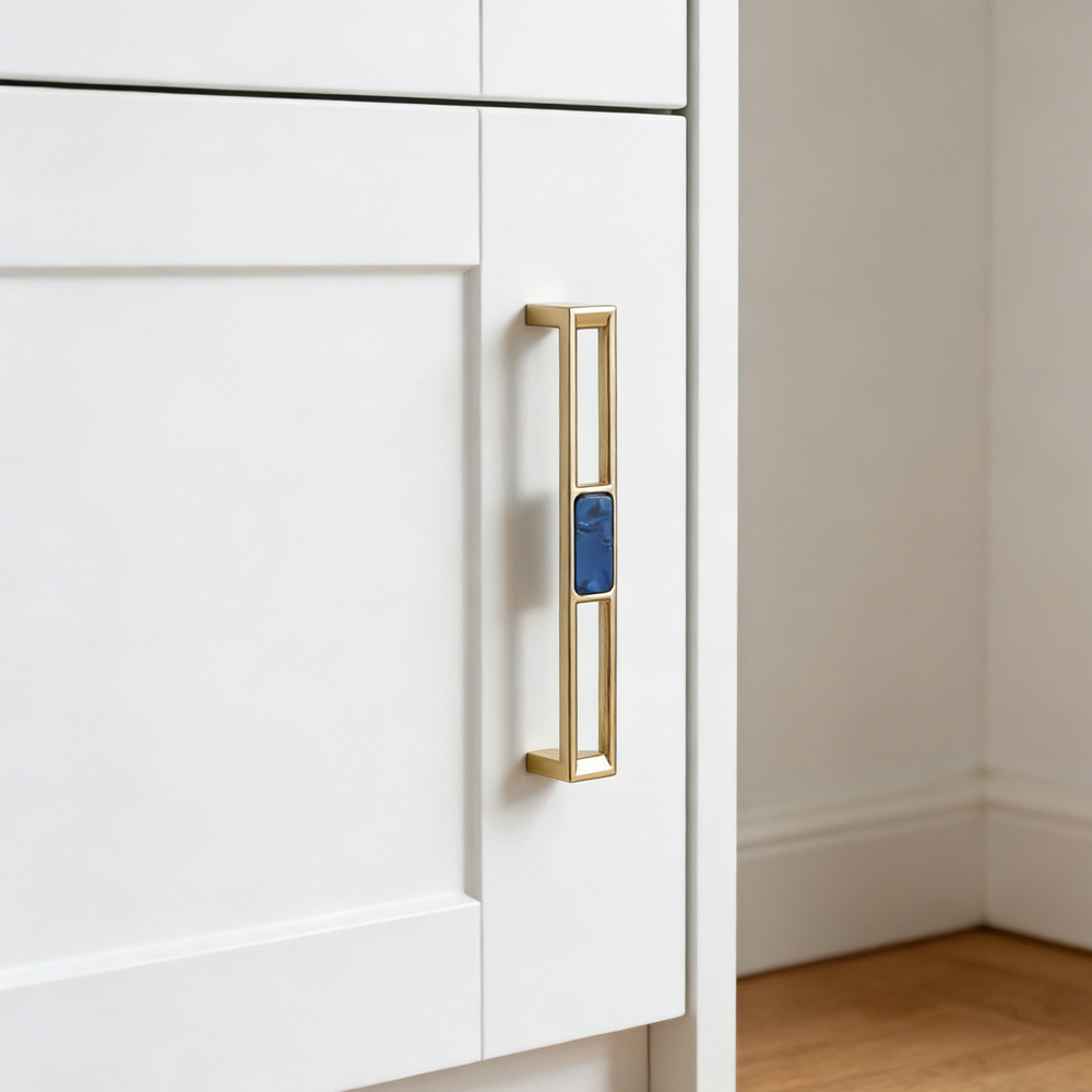 Luxury Unique Colorful Marble Shell Cabinet Handles for Children’s Room