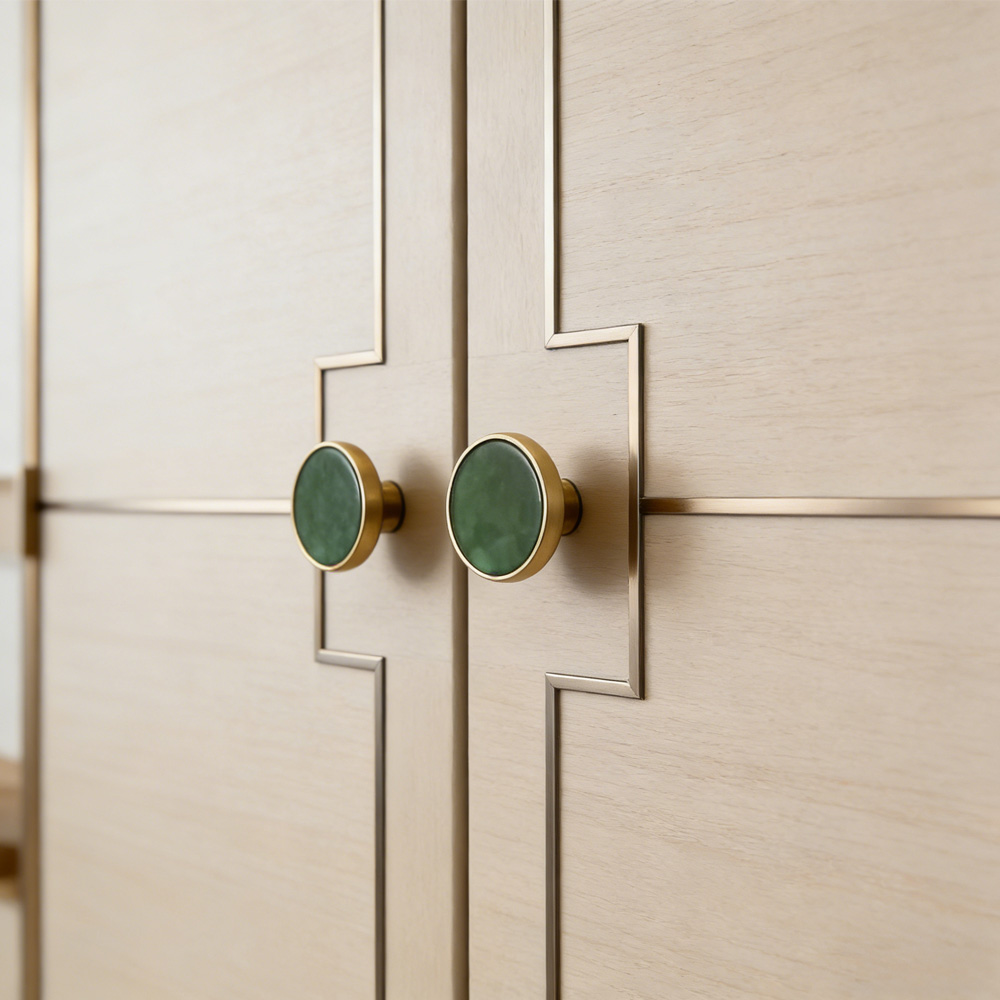 Luxury Unique Colorful Marble Shell Cabinet Handles for Children’s Room