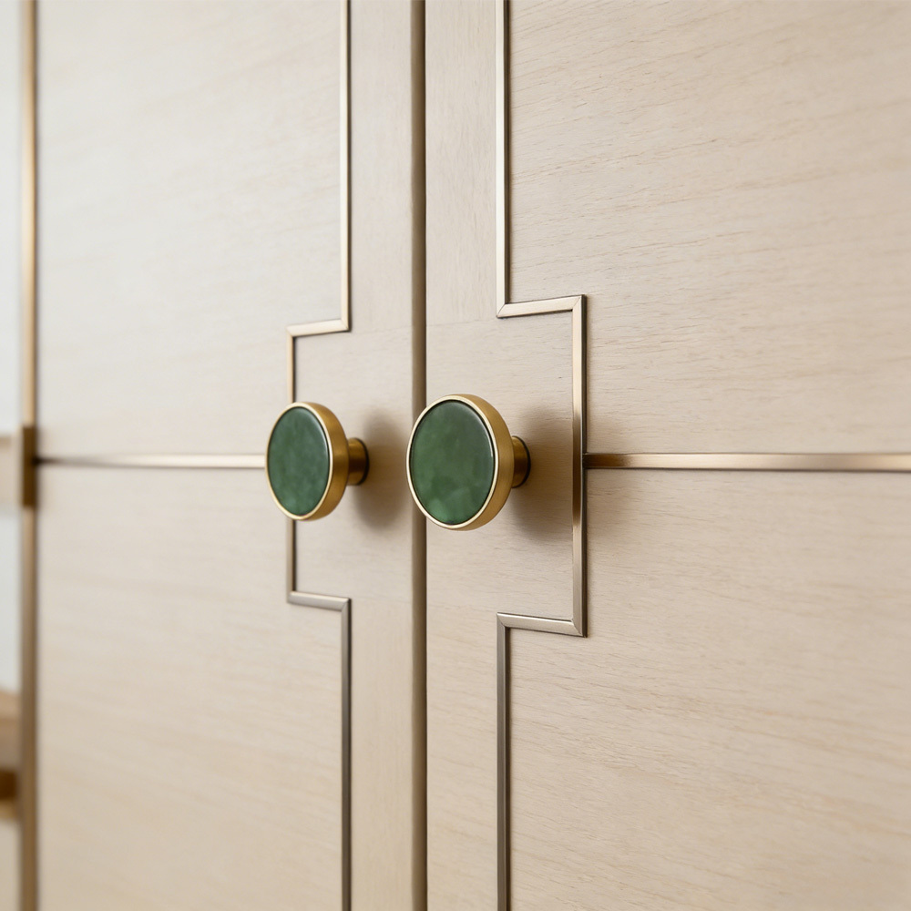 Luxury Unique Colorful Marble Shell Cabinet Handles for Children’s Room