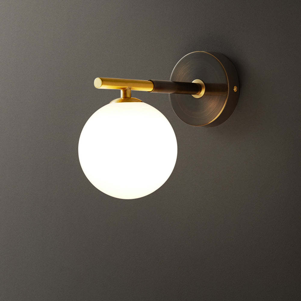Luxury Copper Globe Wall Lamp -Homdiy