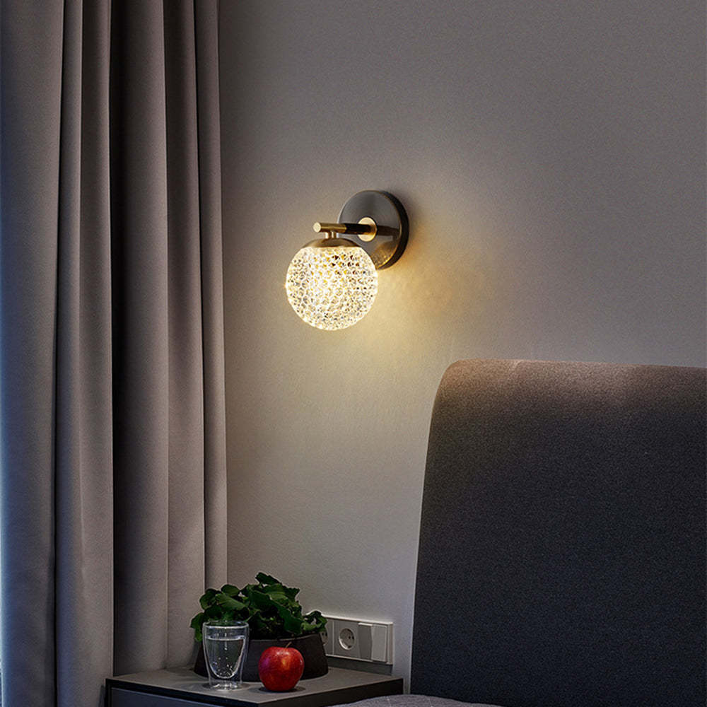 Luxury Copper Globe Wall Lamp -Homdiy