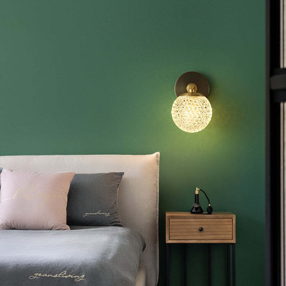 Luxury Copper Globe Wall Lamp -Homdiy