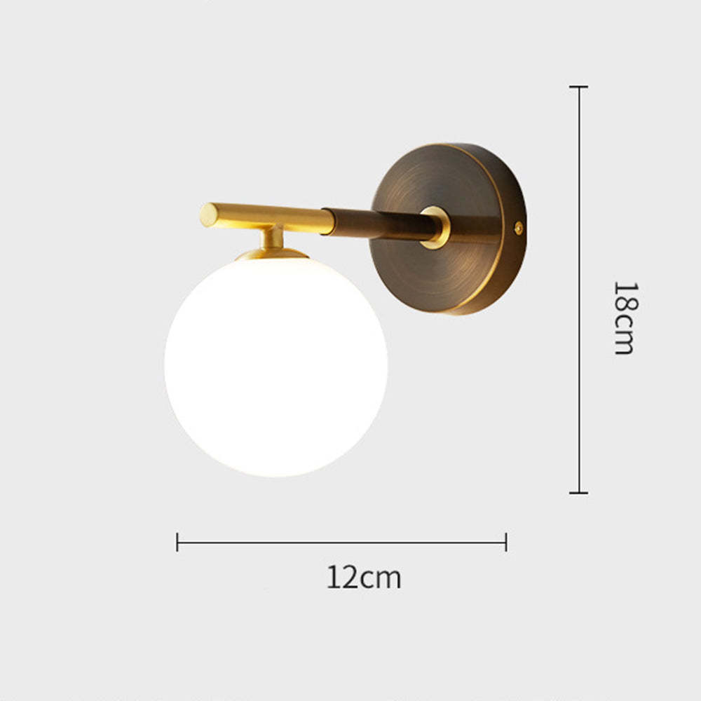 Luxury Copper Globe Wall Lamp -Homdiy