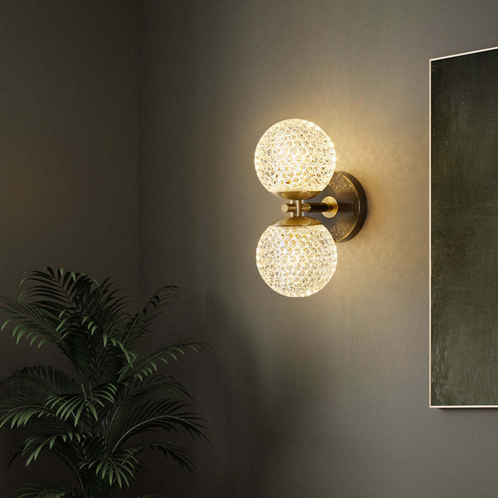 Luxury Copper Globe Wall Lamp -Homdiy