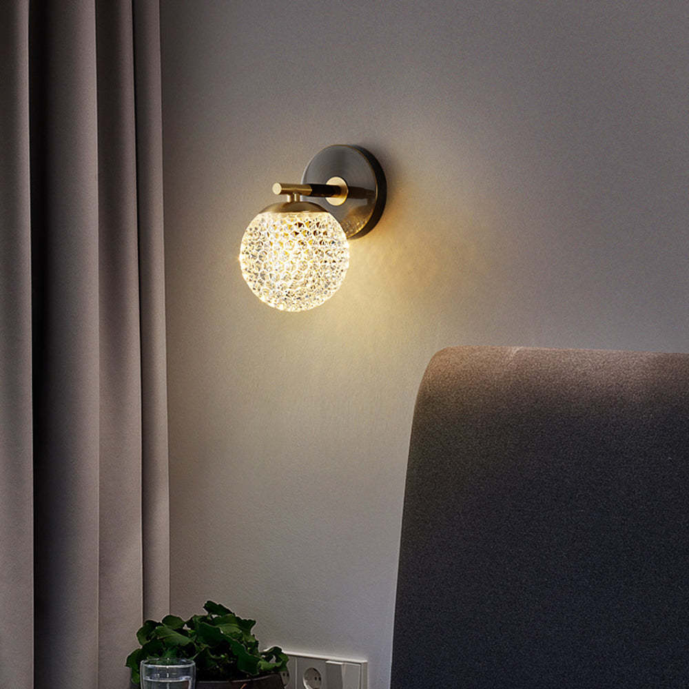 Luxury Copper Globe Wall Lamp -Homdiy