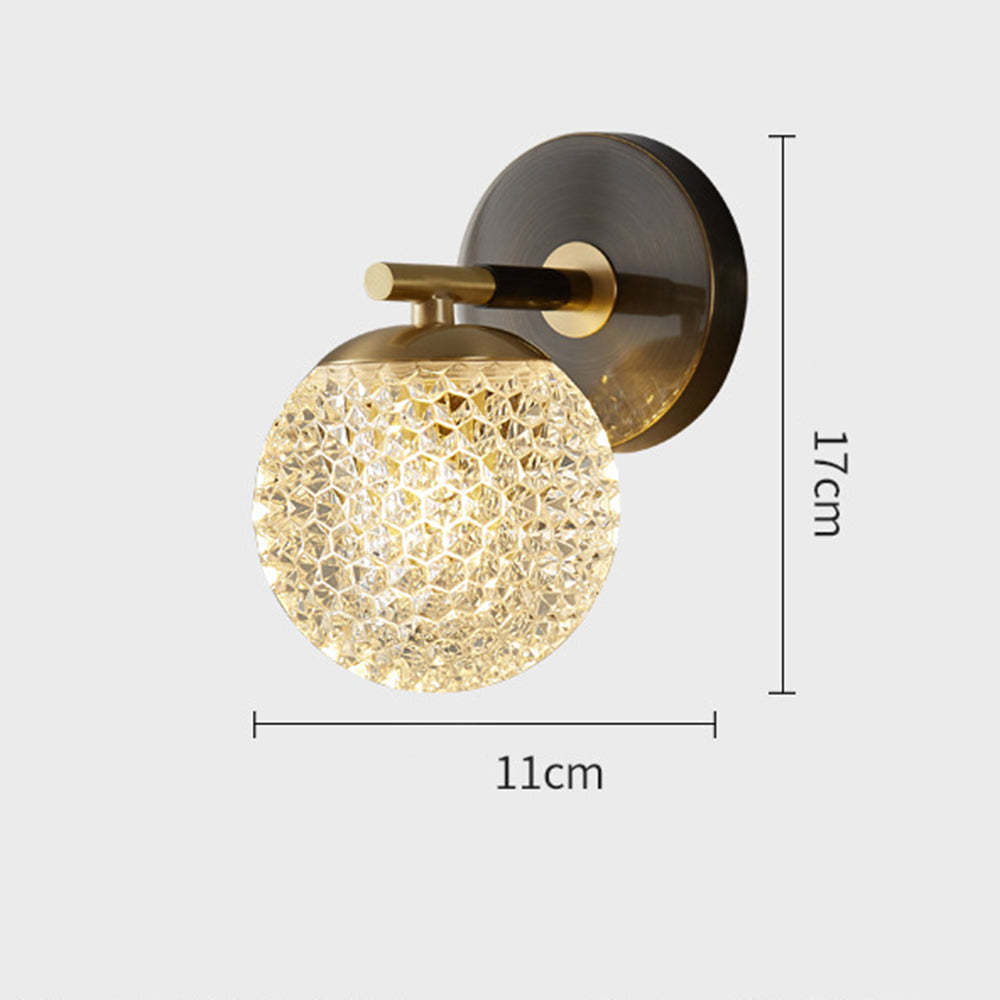 Luxury Copper Globe Wall Lamp -Homdiy