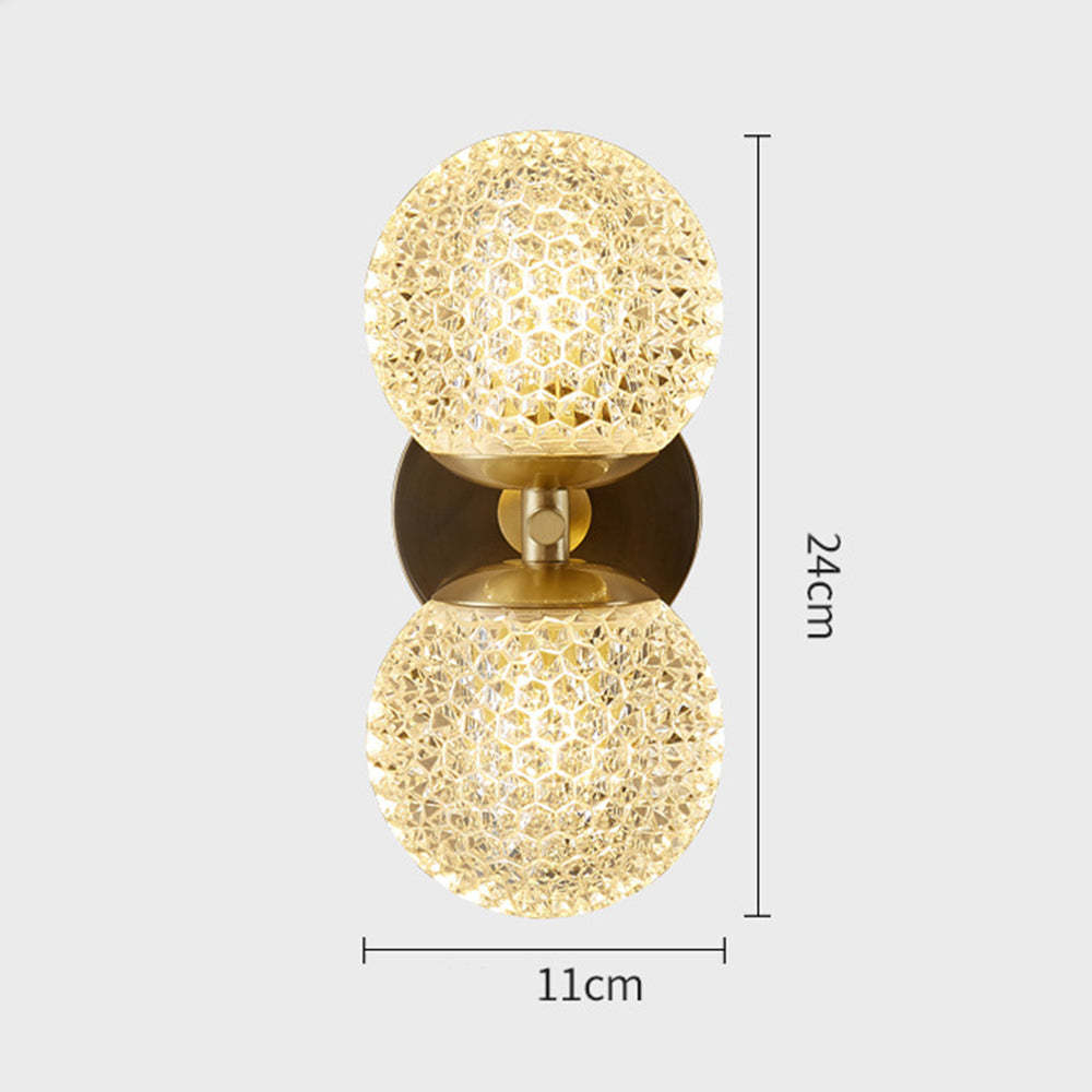 Luxury Copper Globe Wall Lamp -Homdiy