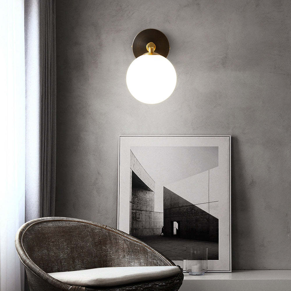 Luxury Copper Globe Wall Lamp -Homdiy