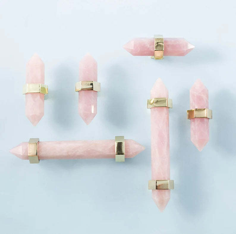  Luxury Natural Crystal Cabinet Handles And Wardrobe T Bar Knobs