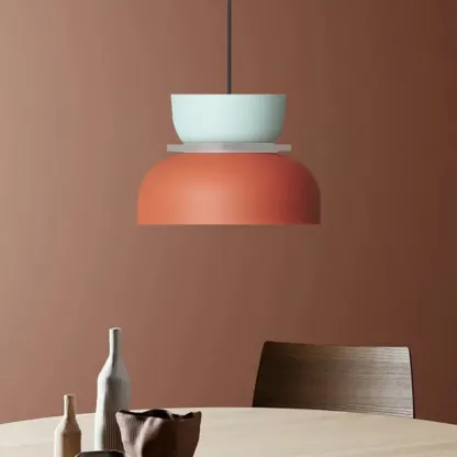 Simple Nordic Metal Colorful Dining Room Pendant Light