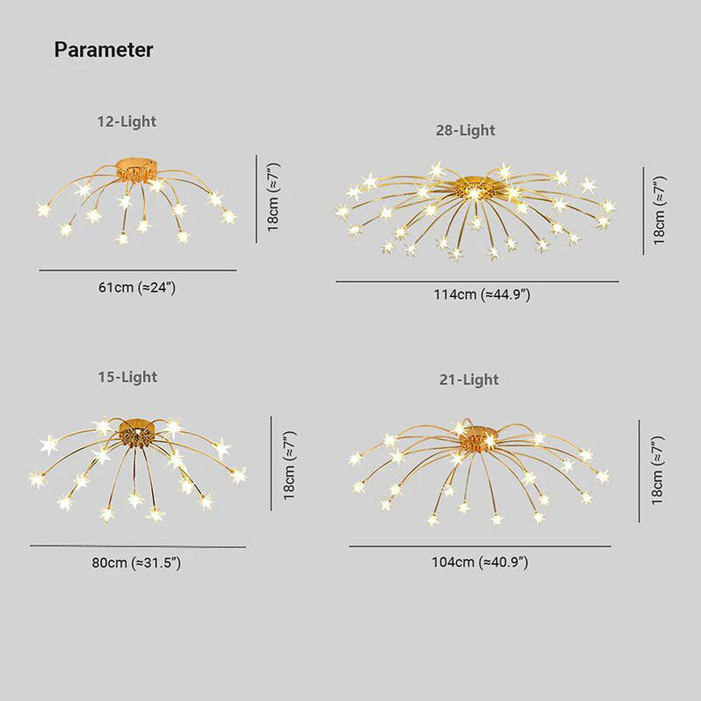 Nordic Art Creative Gypsophila Ceiling Lamps For Living Room -Homdiy