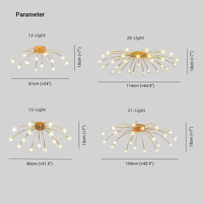 Nordic Art Creative Gypsophila Ceiling Lamps For Living Room -Homdiy