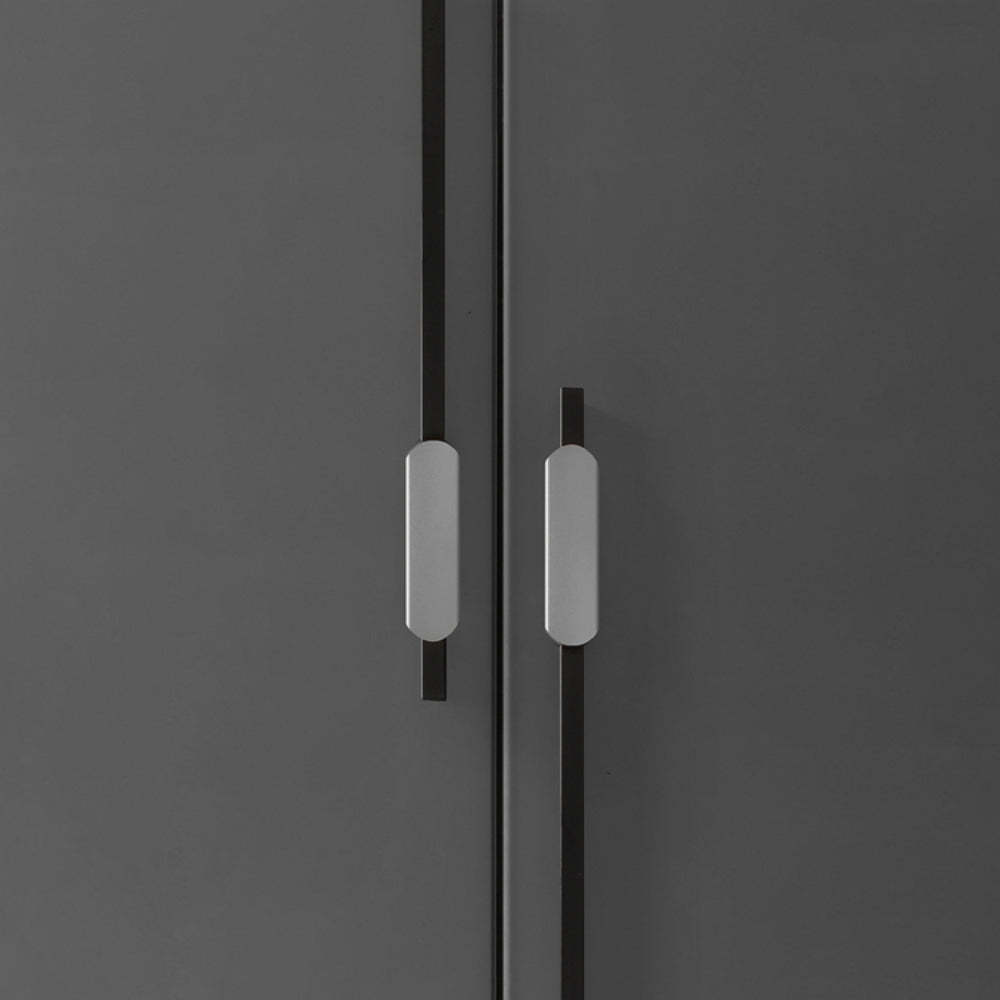 Aluminum Decorative Cabinet Pull Closet Door Hardware Handles for Furniture Cabinet -Homdiy